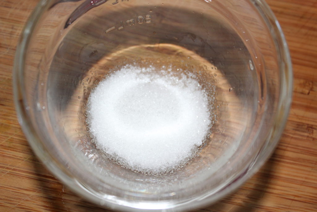 Add sugar first