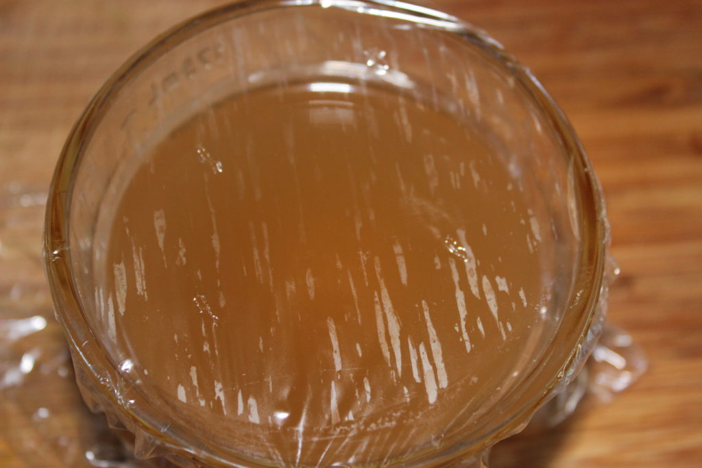plastic wrap with small holes