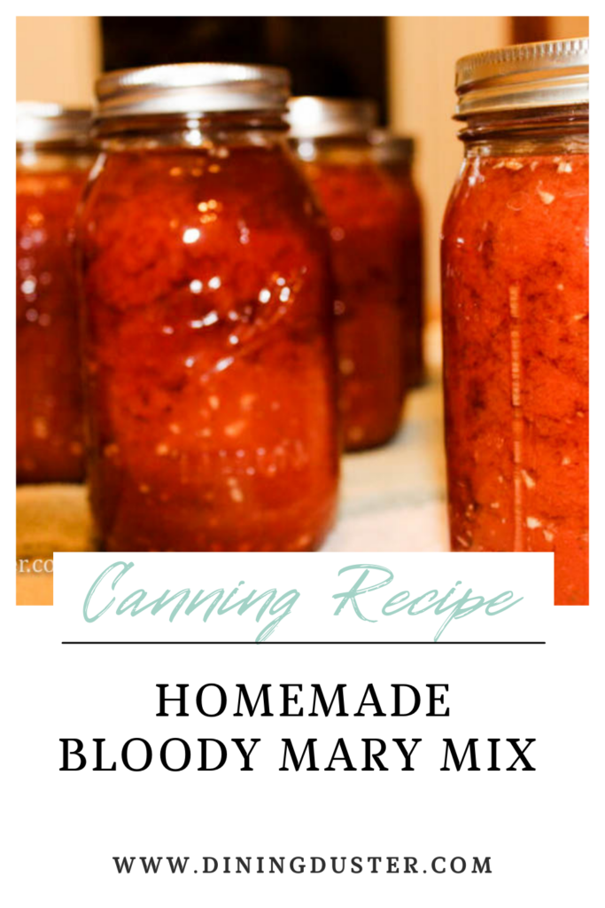 Canning Recipe Homemade Bloody Mary Mix