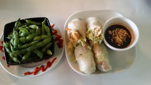 Edamame & Summer Rolls- Wok in the Park, St Louis Park, MN