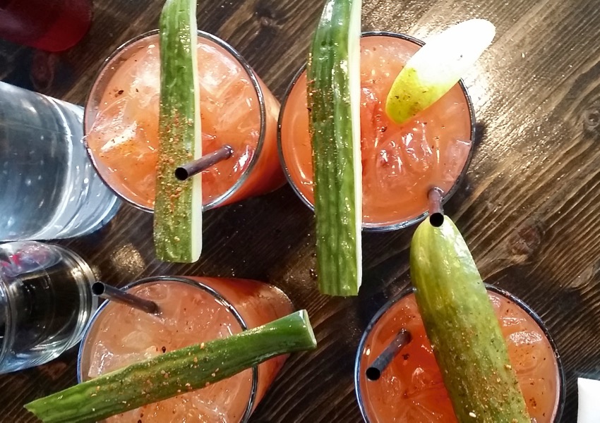Vegan brunch menu options at Tongue In Cheek