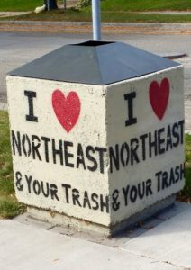 I Heart NE Mpls Garbage Can