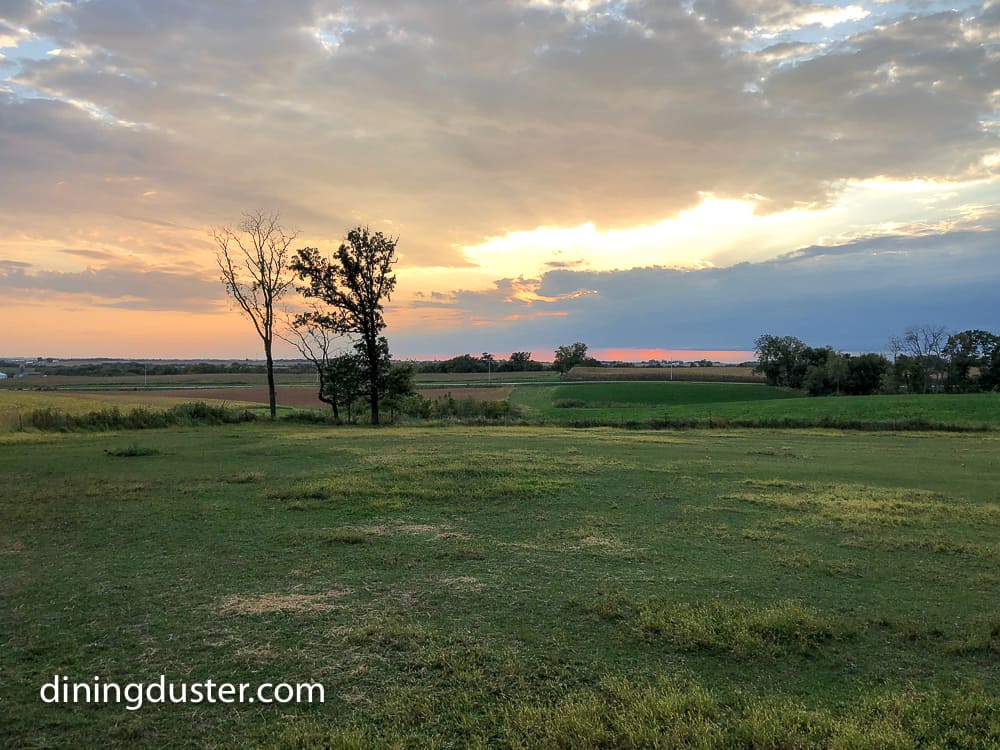 sunset at caboose