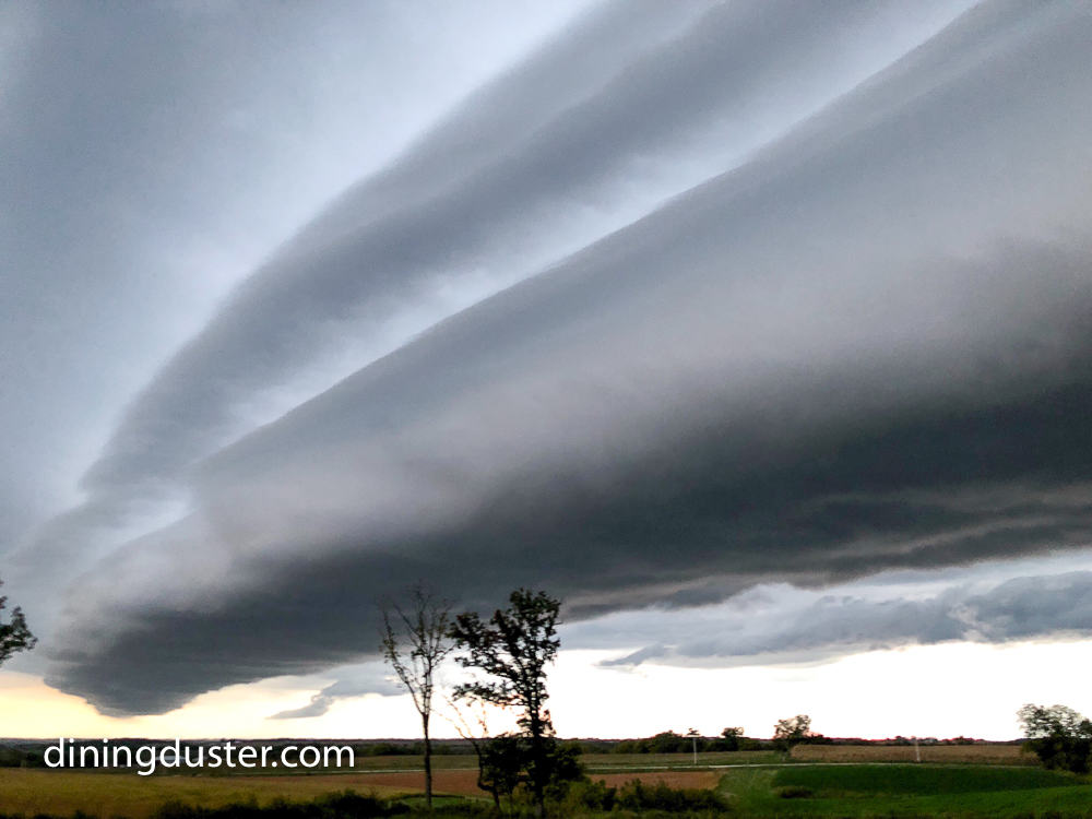 storm clouds at caboose