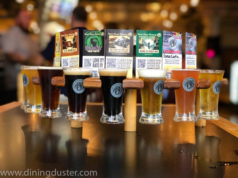 Flight at Pearl Street Brewery