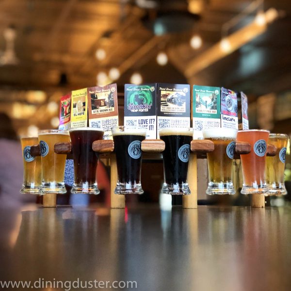 Flight at Pearl Street Brewery