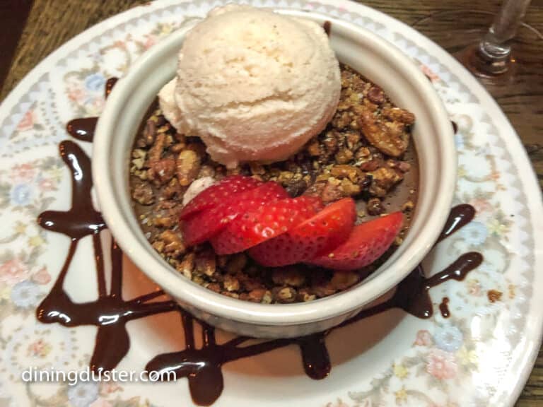vegan dessert at L. May Eatery Dubuque