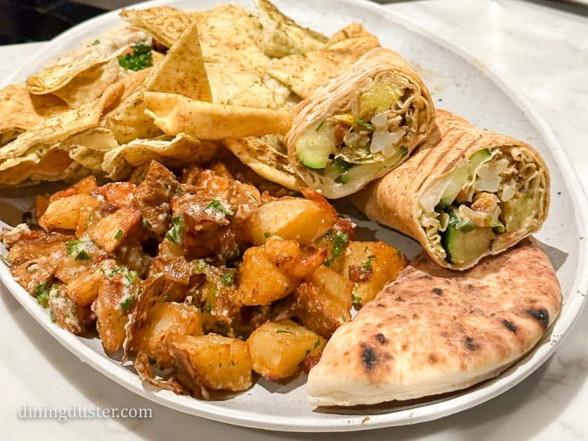 vegan schwarma at Meddy's in Wichita, KS