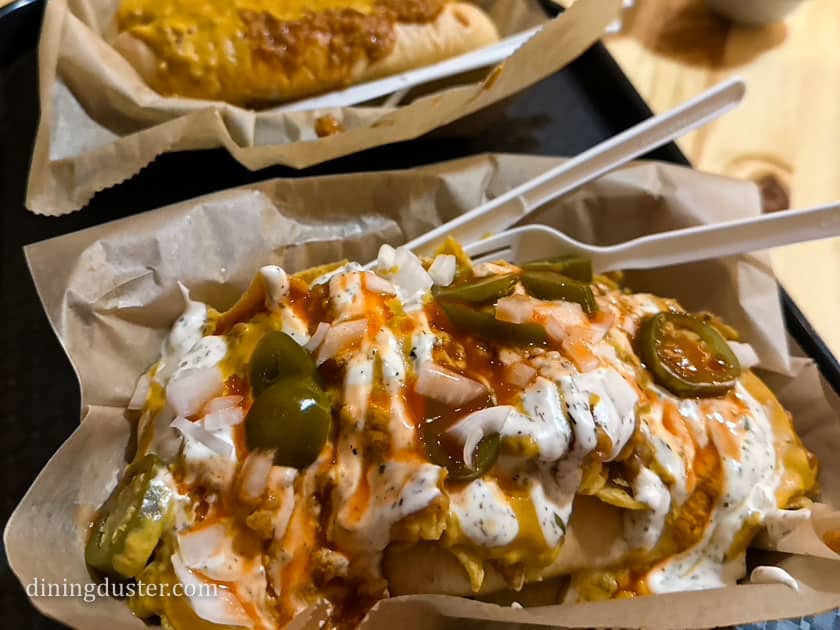 loaded dog at wheat street dogs in wichita