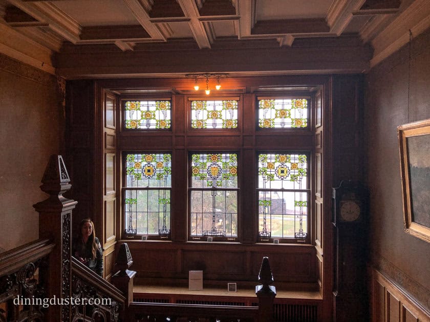 staircase in glensheen mansion