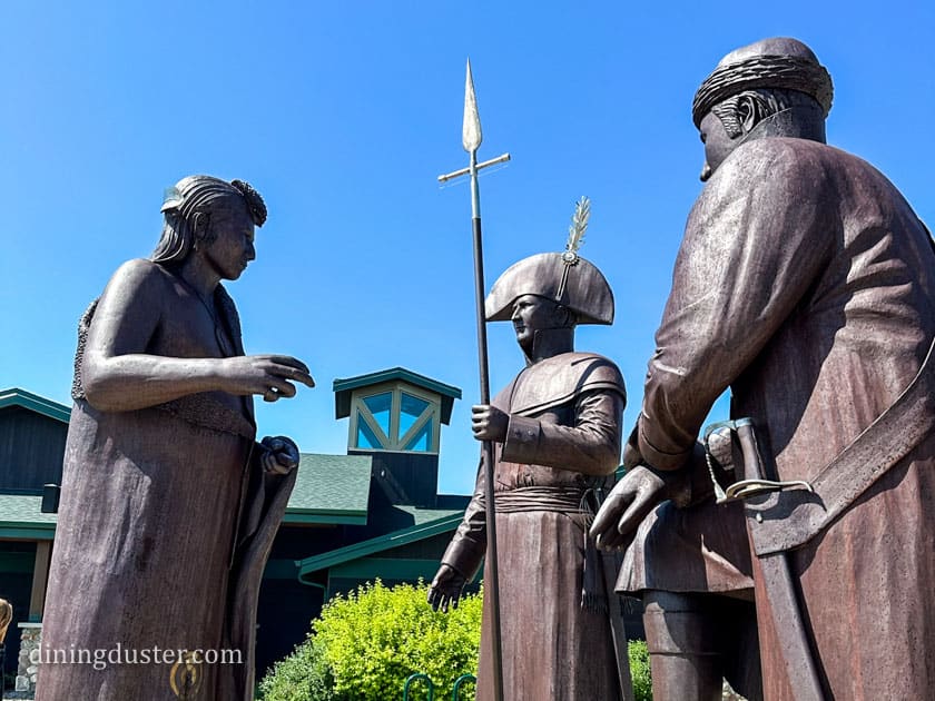 Lewis and Clark Interpretive Center Statues Washburn ND