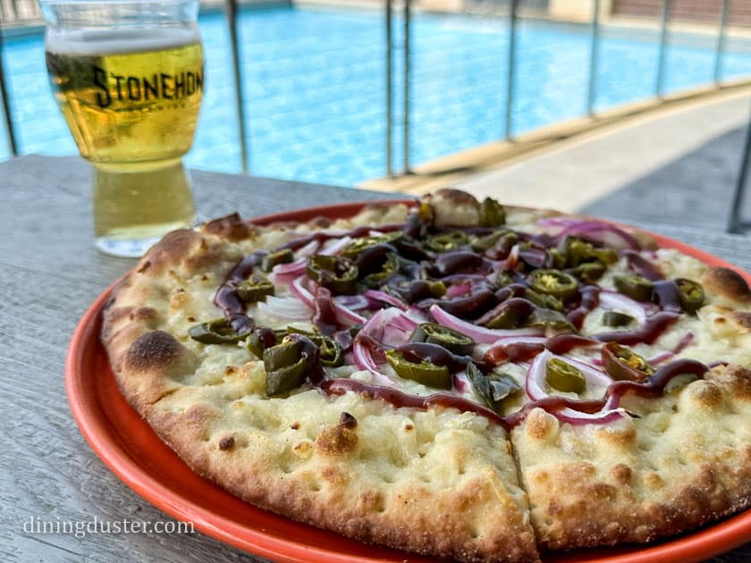 pizza and beer at stonehome brew co bismarck