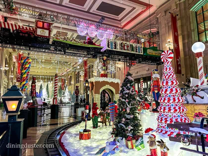 train for kids to ride inside Holiday Reflections Union Station Kansas City, MO
