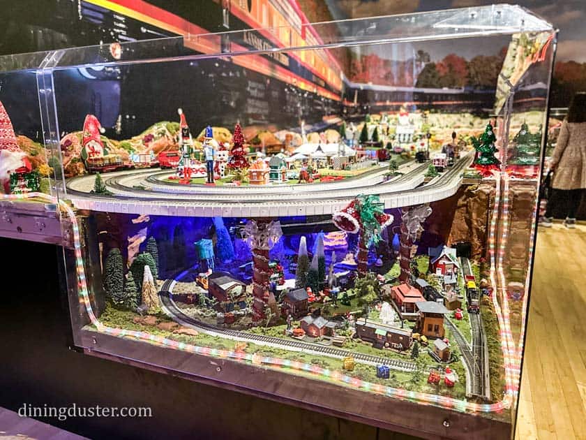 Model train gallery during Holiday Reflections.