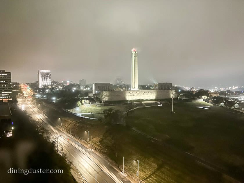 view of WWI Museum Kansas City from The Westin Kansas City Hotel
