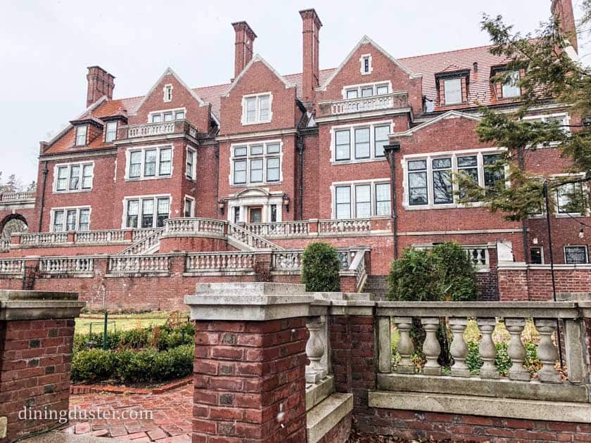 Backside of Glensheen Mansion in Duluth MN