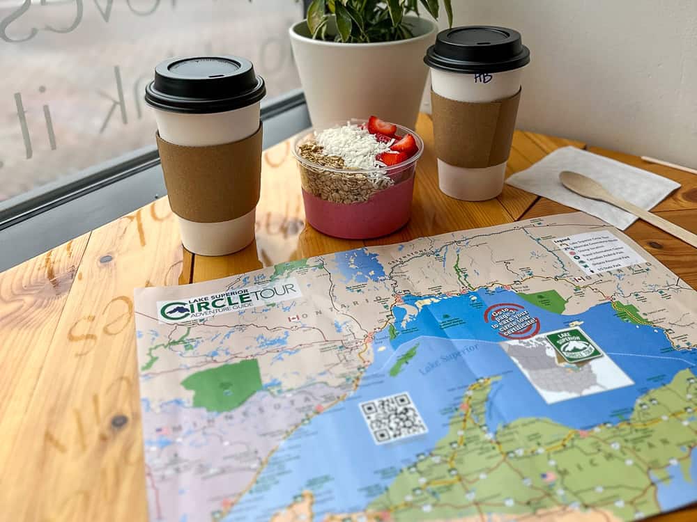 travel map eating vegan on the road