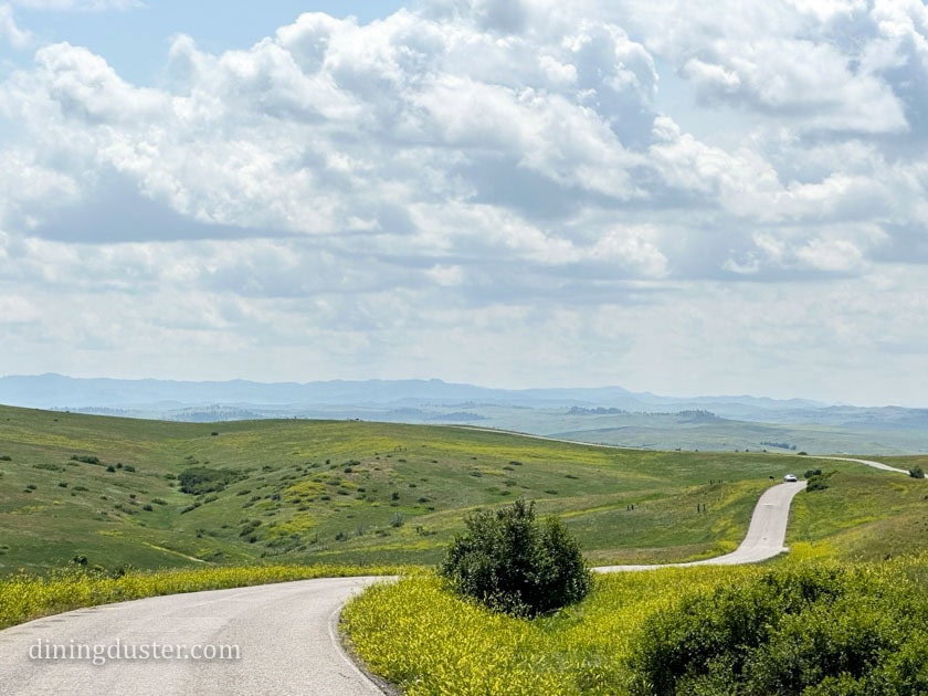 Scenic view of the Little Bighorn Battlefield landscape in southeast Montana