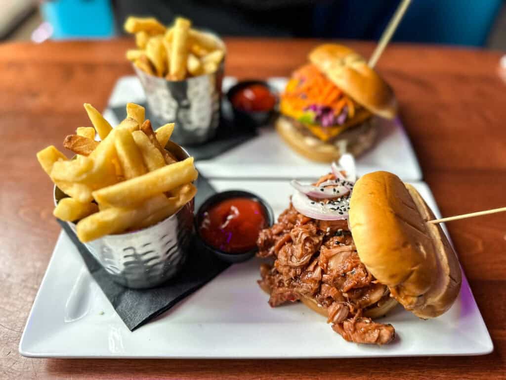 jackfruit BBQ at Tilted Tiki in Stillwater MN