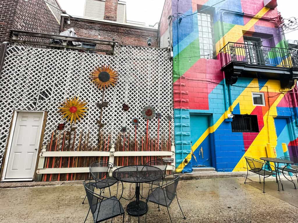mural art in art alley downtown stillwater, mn