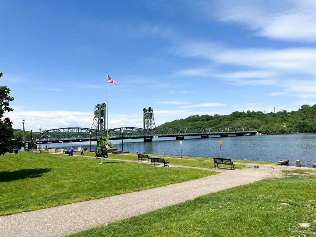 stillwater liftbridge and walking path