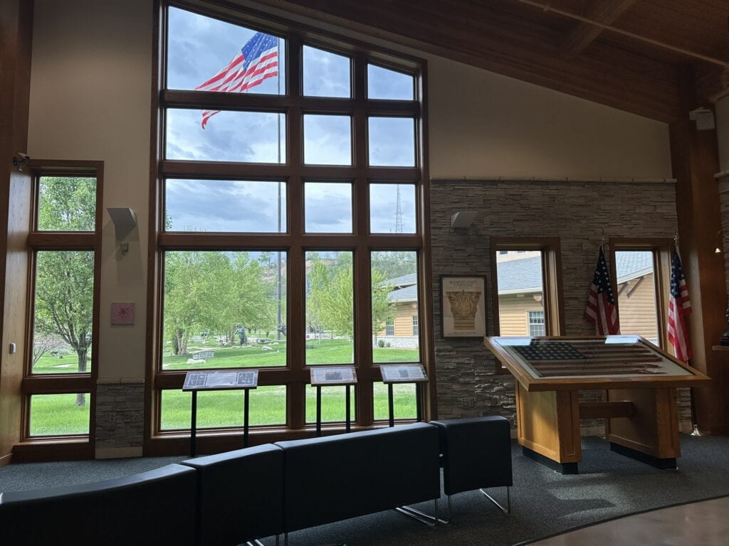 Looking out of the Bettery Strong Encoutner Center Sioux City Iowa