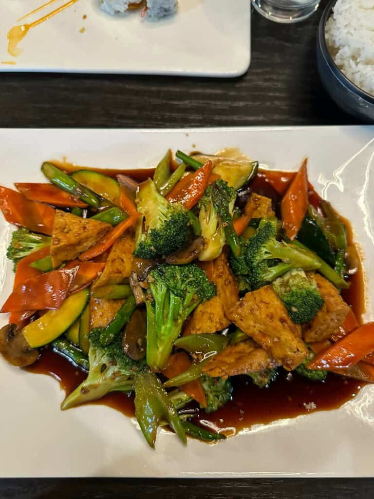 ogawa sushi, sioux city IA vegan options