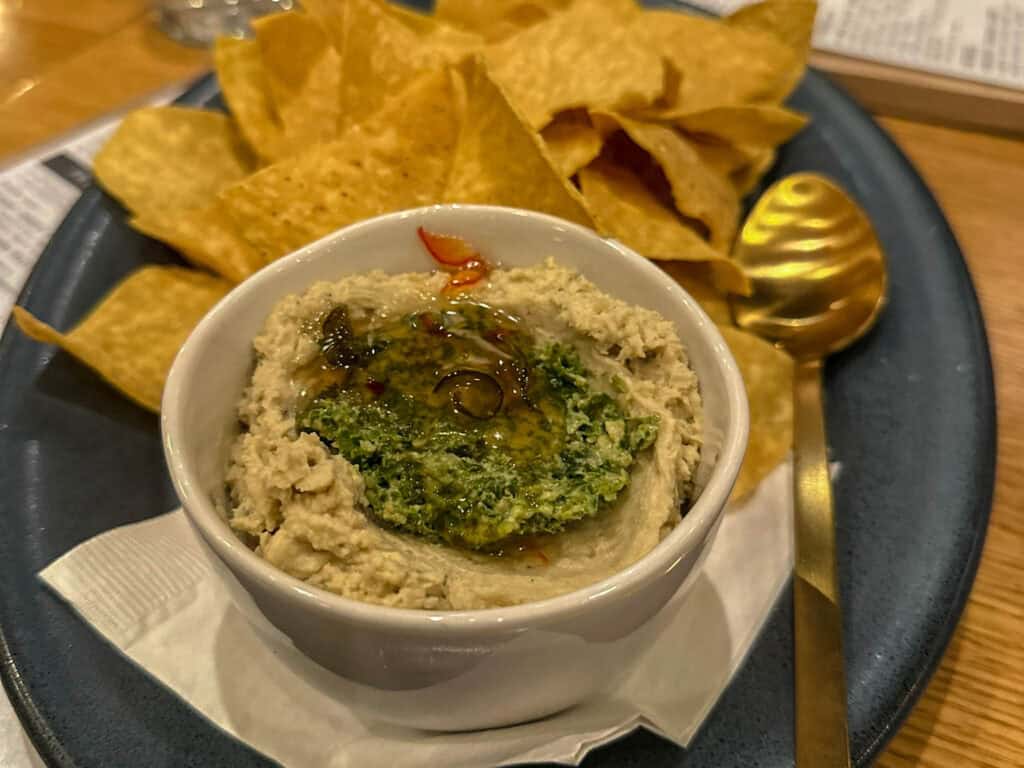 smoked white bean hummus Duke's Ale House, Crystal Lake, IL