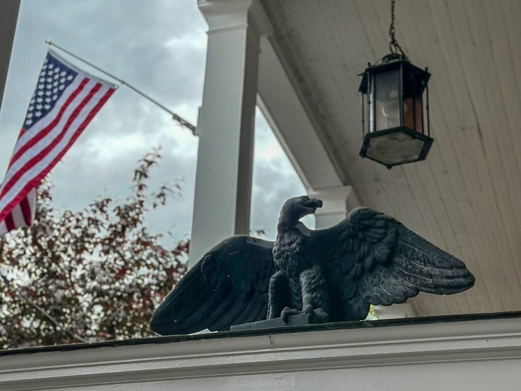 patriotic details at Lowell Inn Stillwater, MN