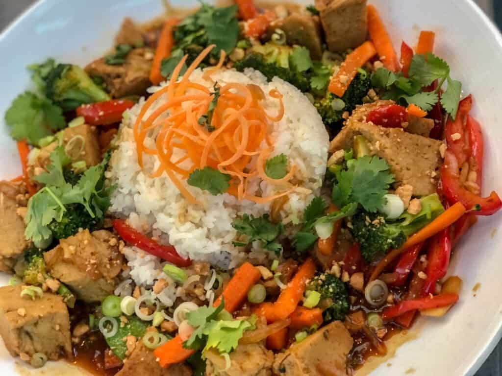 Vegan sushi and plant-based dining options at Crave in Rochester, Minnes