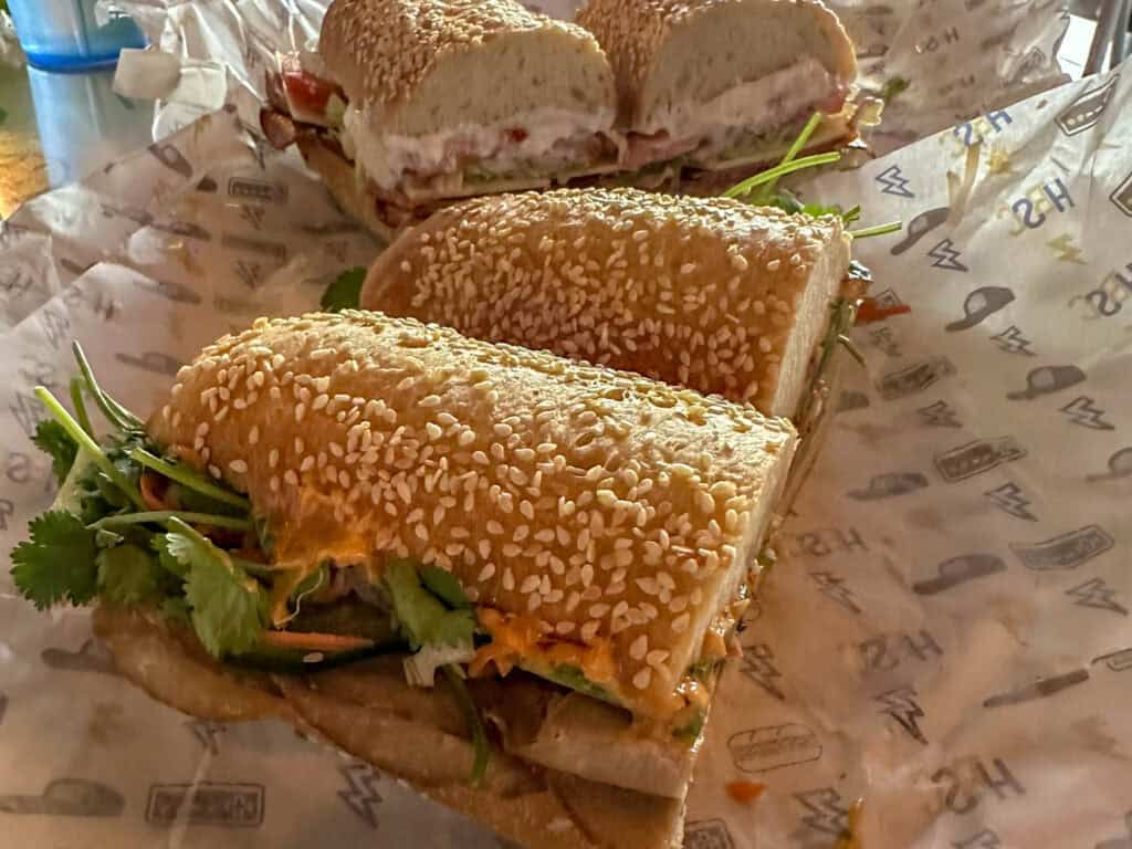 vegan sub sandwiches at Home Boy Subs Food Truck in Rochester Minnesota