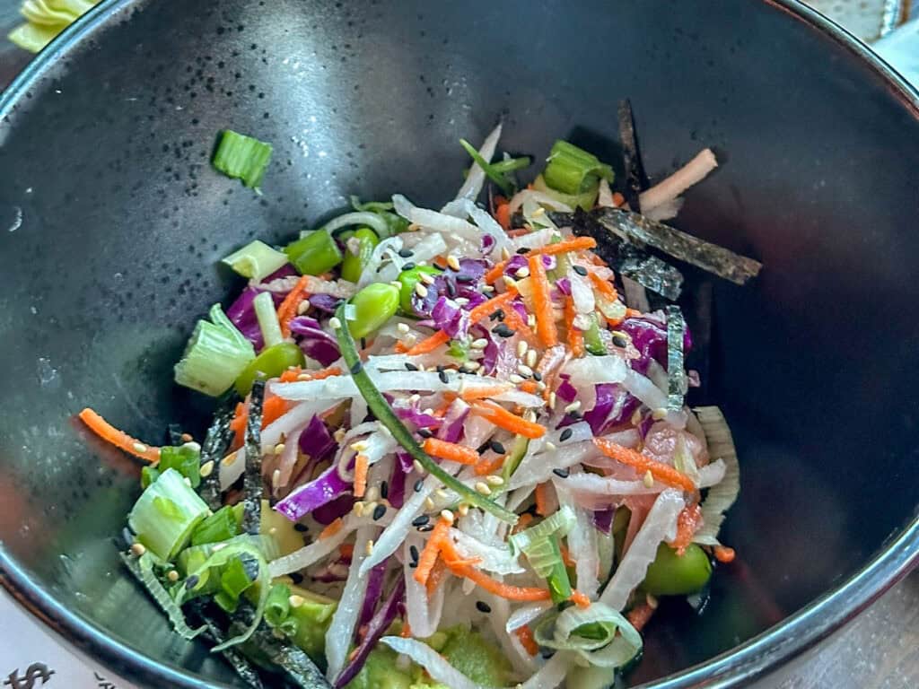 modified poke bowl option at Red Cow restaurant in Rochester, Minnestoa