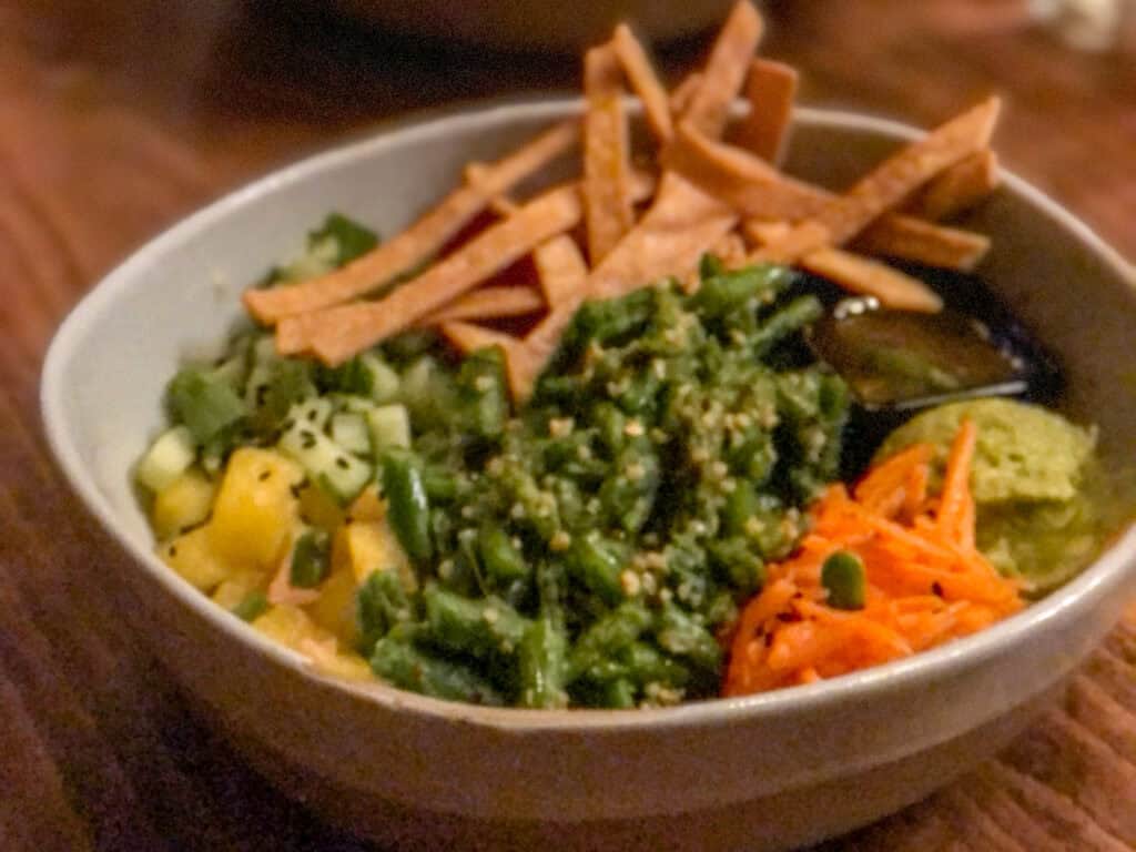 Vegan-friendly dish at Twigs Tavern in Rochester, Minnesota