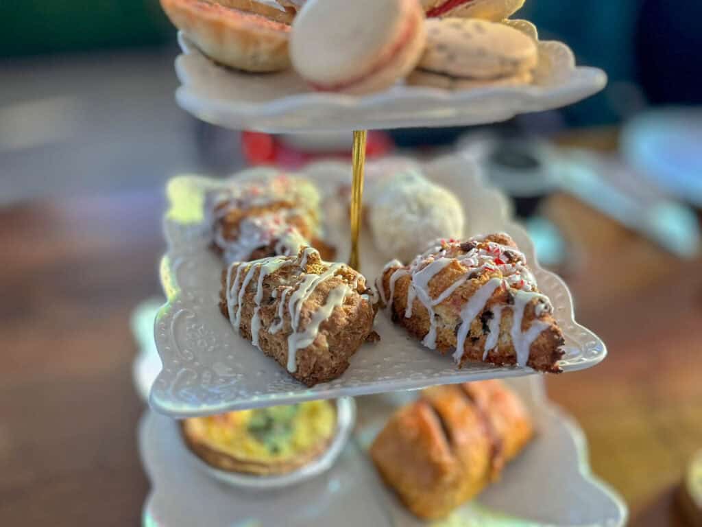 house-made pastries for afternoon tea at Casting Whimsy Woodstock Illinois