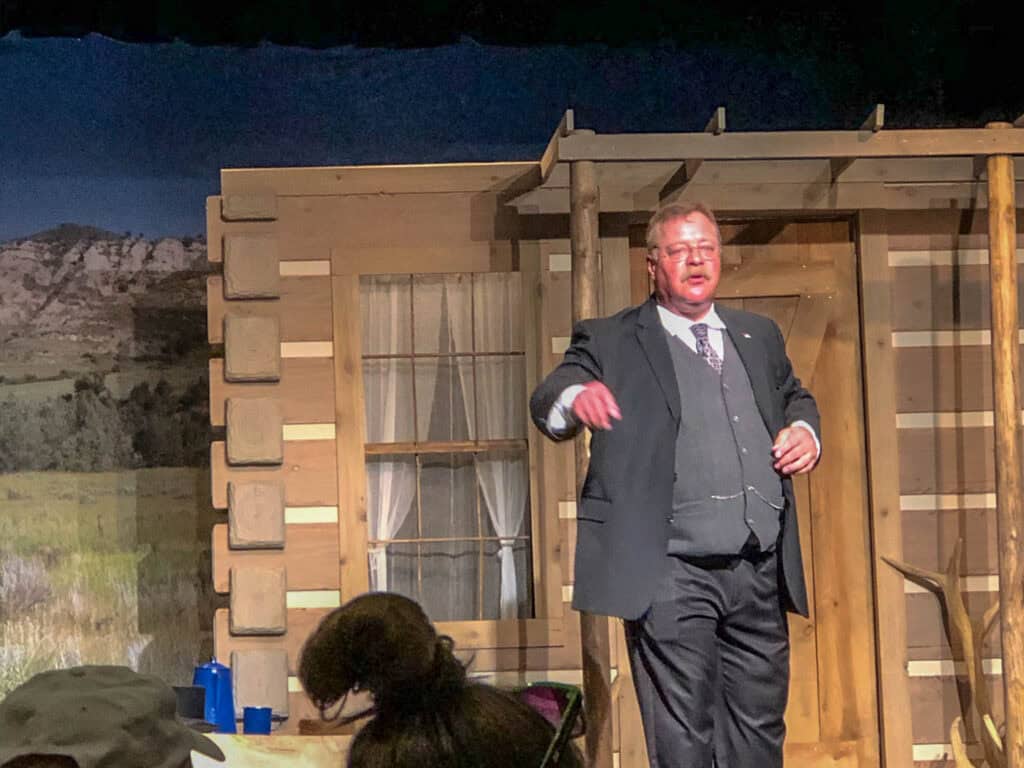 An afteroon with Teddy Show in Medora, North Dakota