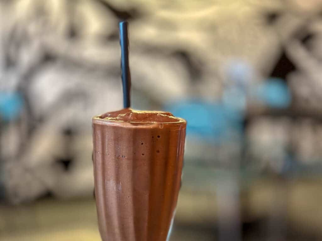 vegan milkshake at Francis Burger Joint 100% vegan restaurant Minneapolis