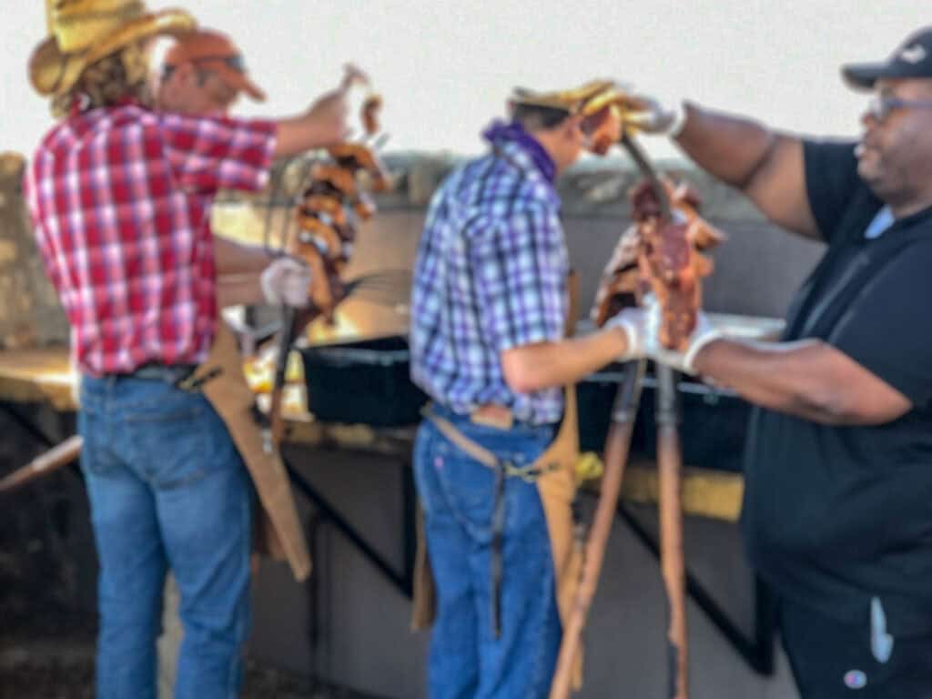 pitchfork fondue at Medora Musical