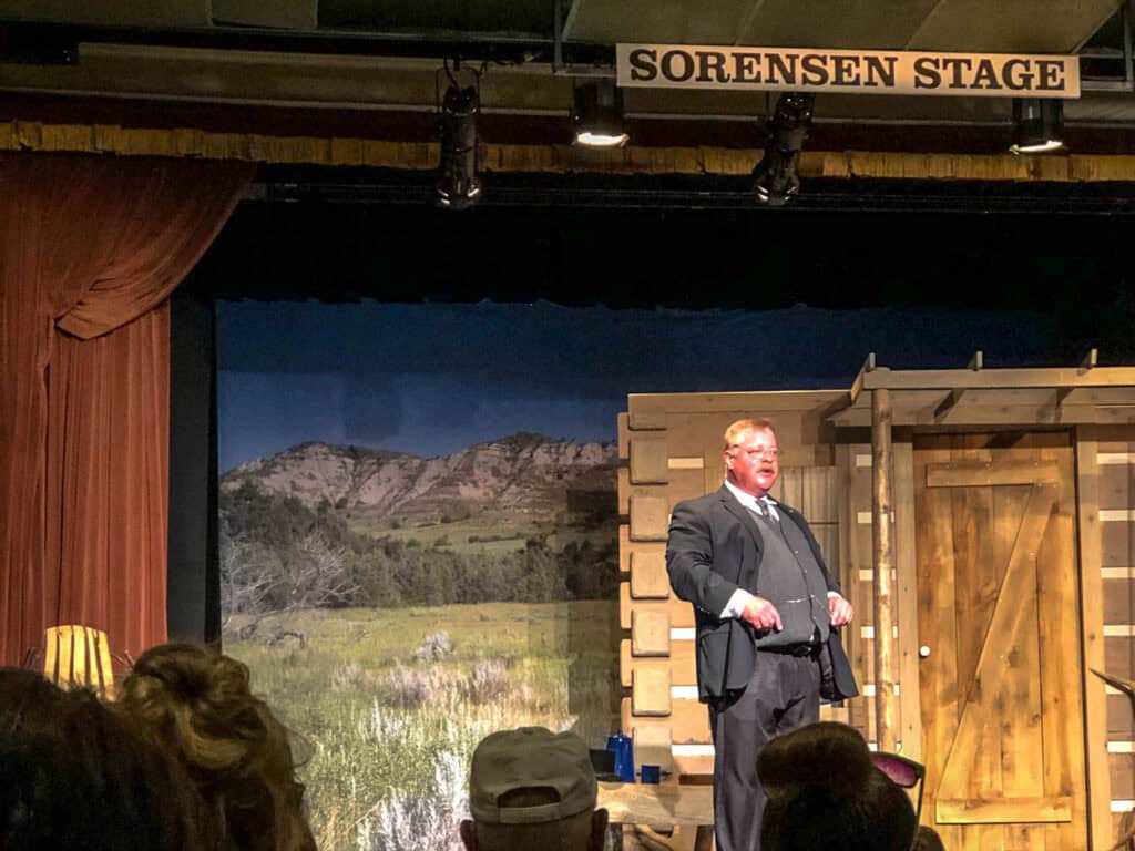Live Theodore Roosevelt Show at Sorenson Stage in Medora ND