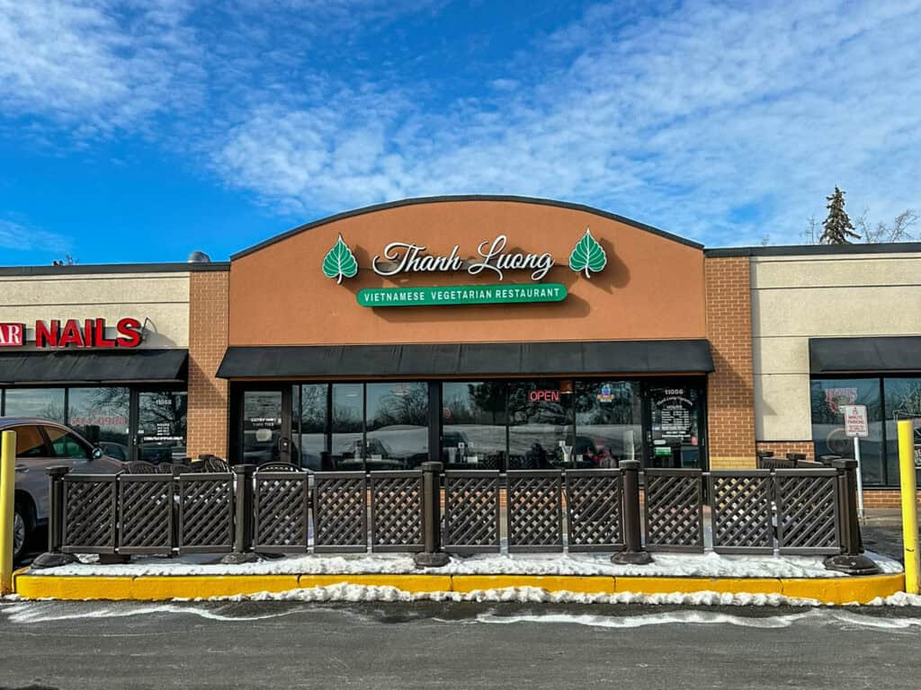 outside of Thanh Luong Vegetarian in Minnetonka, MN