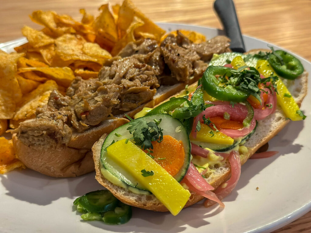 Vietnamese lemongrass banh mi at The Block in Rogers, Minnesota