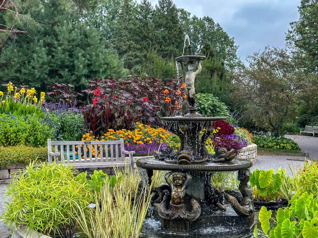 Fountain at the Minnesota Landscape Arboretum