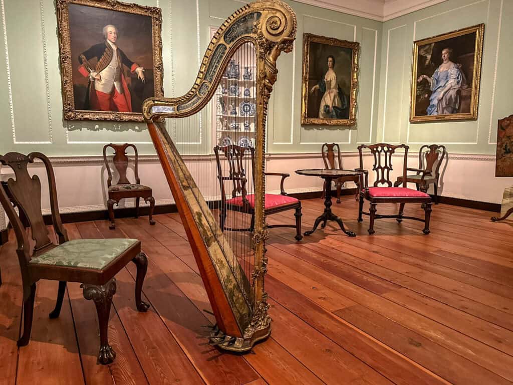 stunning historic harp at Mia in Minneapolis
