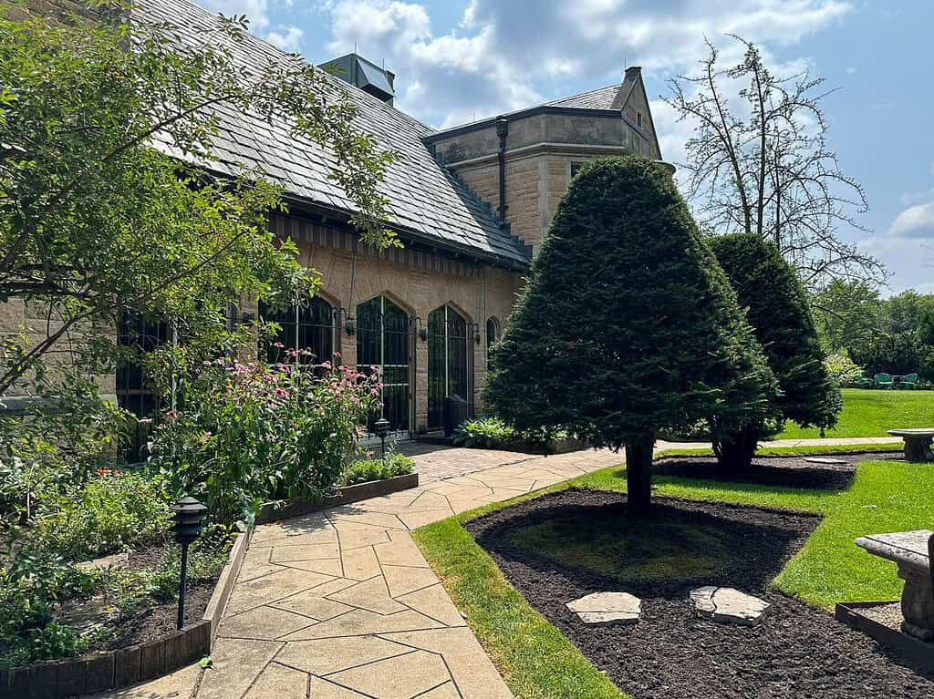 backyard at The Bakken Museum