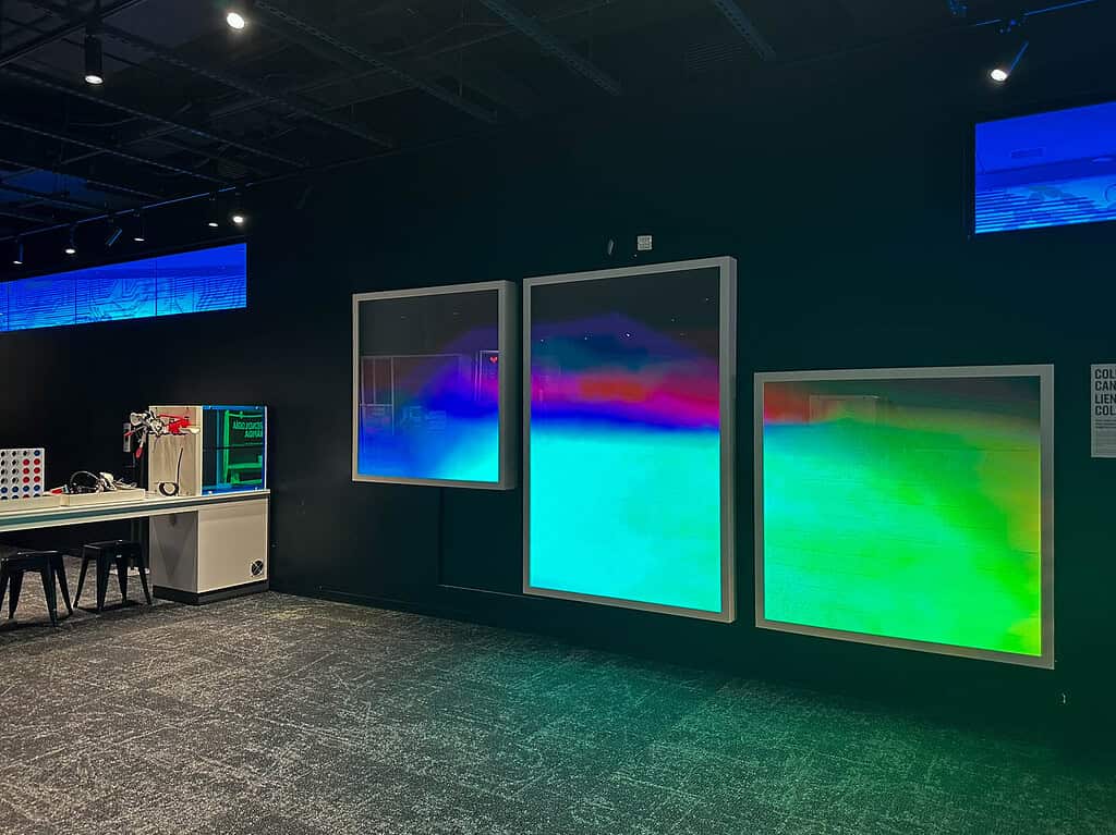 interactive wall at Bakken Museum