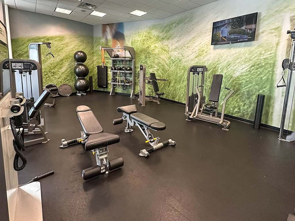 hotel gym at westin edina galleria